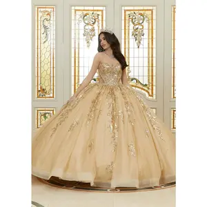 Vizcaya by Morilee Diamanté Beaded Quince Dress 89472