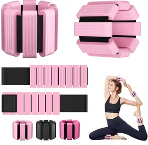 [Elegant Dumbbells] Adjustable Wrist Weighted Bracelet, Adjustable Wearable Wrist Ankle Weights for Women/Men,Weight training, Silicone Wrist Bangles for Walking, Yoga, Pilates, and Gym, Arm & Leg Workout, 1lb*2pcs,Mother's Day Gifts