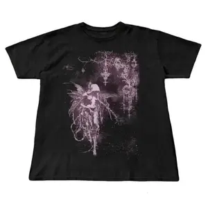 Y2K Retro Gothic Aesthetic Tee | 2000s Grunge Alt Style Graphic Shirt for Trendy Men Women