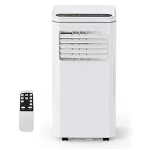 8000 BTUs Portable Air Conditioner,3-IN-1 Quiet AC Unit with Remote Control, Portable Air Conditioner Built-in Dehumidifier, Fan, Auto, Sleep Modes, Exhaust Hose & Window Kit