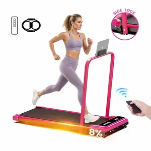 【Home adjustable slope】Foldable Adjustable Incline Treadmill, Low Noise Motor Walking Pad, 265lbs Weight Capacity, Remote Control & Wheels for Easy mobility, Dual Shock Absorption System Home Gym Equipment, Home Workout Equipment