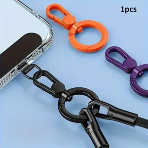 1pcs-Magnetic Phone Lanyard Clip, Magnetic Phone Lanyard Ring, Phone Case Cover Hanging Clip, Phone Strap Clip, Phone Accessories for Women & Men