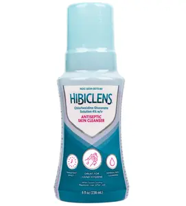 Hibiclens – Antimicrobial and Antiseptic Soap and Skin Cleanser – 8 oz with Foaming Pump – for Home and Hospital – 4% CHG