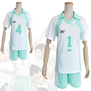 Japanese Anime Haikyuu!! Aoba Johsai Oikawa Tooru Volleyball Jersey Sports Cosplay Iwaizumi Hajime Volleyball Shirts Costume Set Clothes Menswear