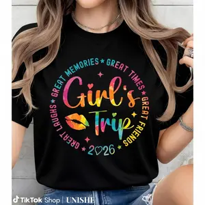 Classic Unisex Cotton Tee – Girls Weekend Trip 2026 Memory Shirt