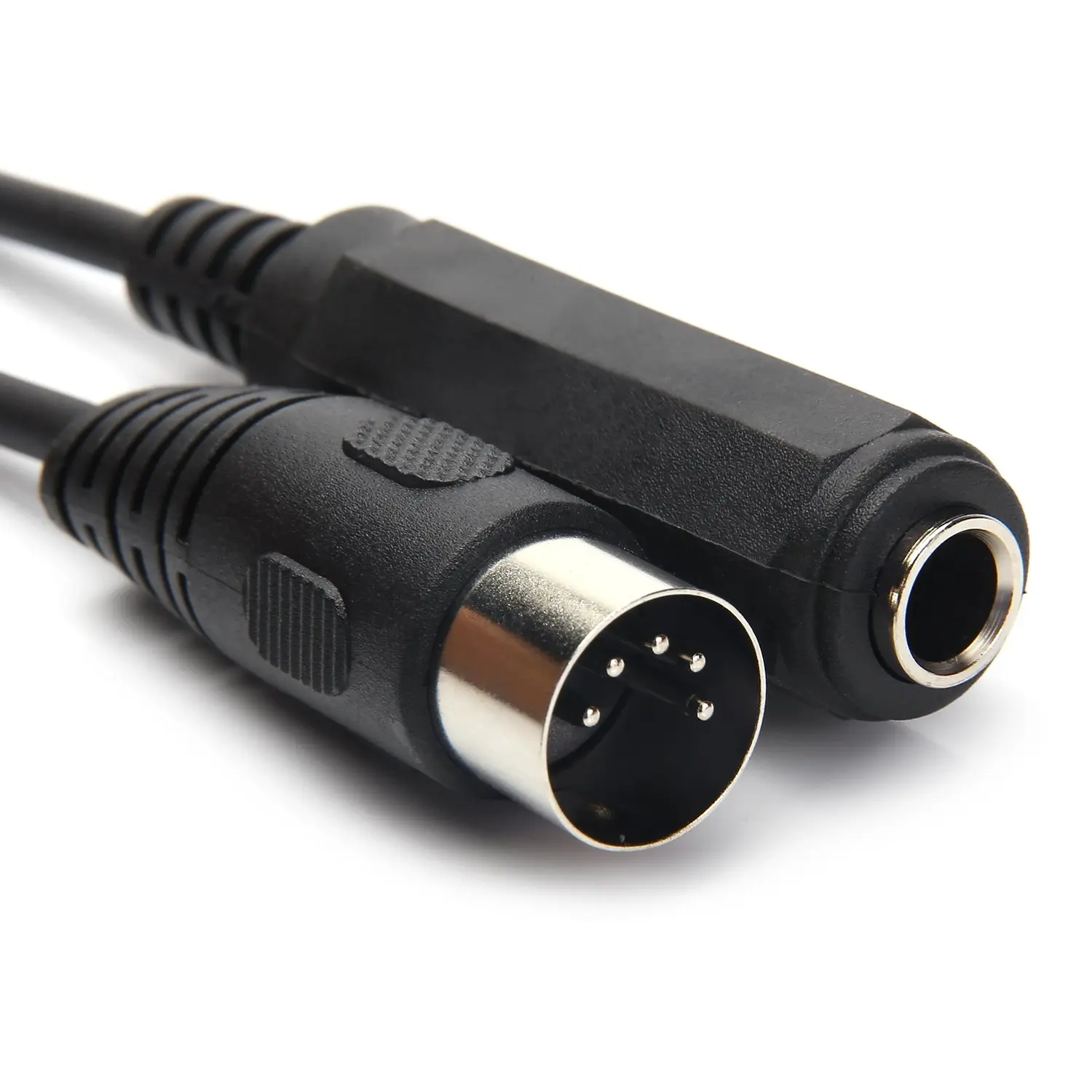 6.35mm Female 1/4" TRS to DIN 5 Pin MIDI Cable Adapter for Speaker, Amplifier, Mixer to MIDI Keyboard, Synthesizer and Guitar Connection (30 cm)