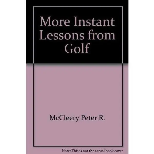 USED Book - More Instant Golf Lessons by Peter McCleery (Paperback) - english
