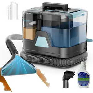 C8 Portable Carpet Upholstery Spot Cleaner Machine with Versatile Tools, Self-Cleaning, 18Kpa  Suction, Pet Stain Remover,  and Auto Detailer (Cyan)