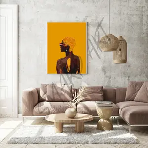 Grace 5 - Smard Black Wall Art Print/ Canvas for Home /Office Decor