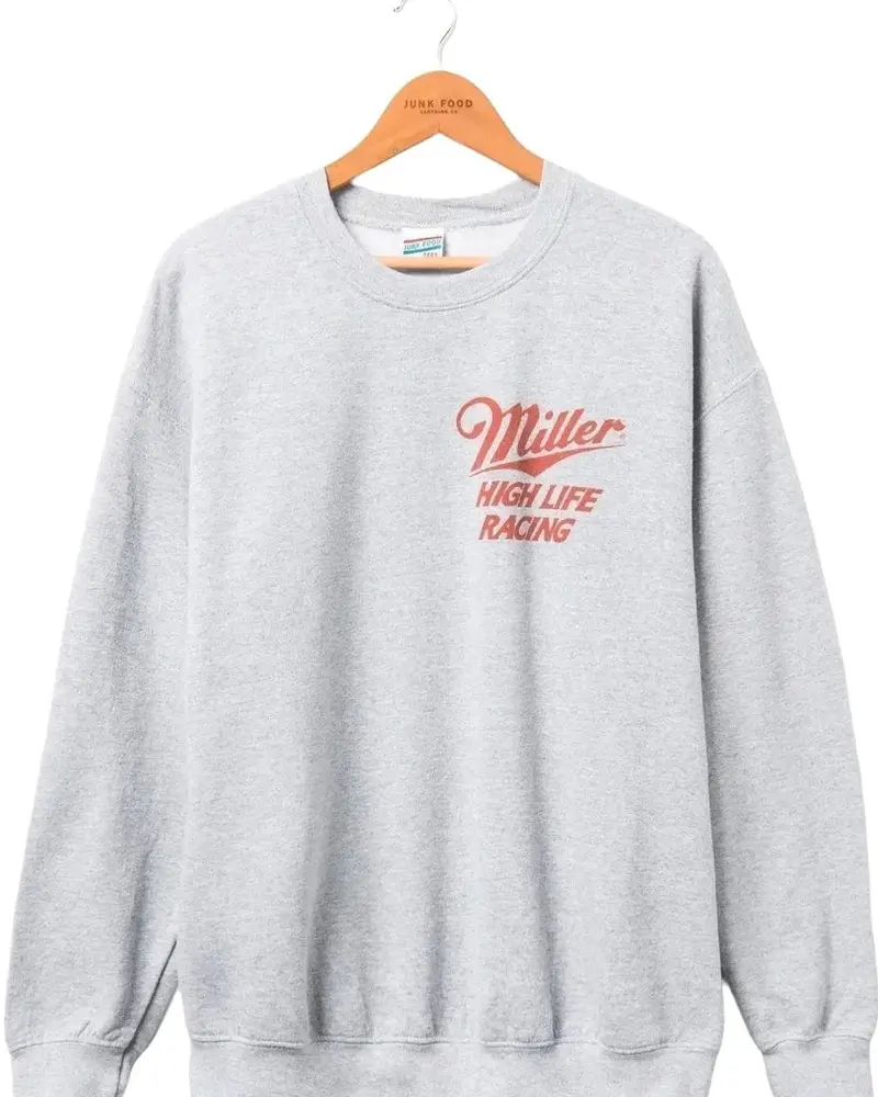 Miller High Life Champ in Champagne Flea Market Fleece Sweatshirt, Retro Graphic Top, Unisex Menswear Womenswear Comfortable Graphic Shirt Gift For Him For Her