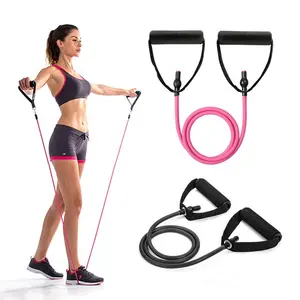"Fitness Rope Exercise Tubes - Rubber Elastic Resistance Bands for Full-Body Workouts"