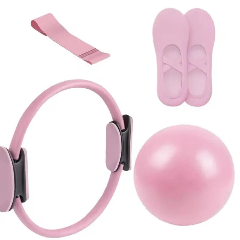 Pilates Ball And Ring Set Pilates Fitness Ring Resistance Band Exercise Workout Fitness Equipment
