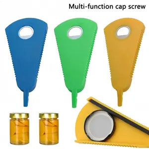 Jar Opener Gripper for Seniors with Arthritis,Soda Can Openers for Seniors,Water Bottle Opener Beer Opener for Refrigerator, Cooking Gadgets for Women Yellow Thanksgiving cooking utensils Value Pack Valentine's Day gift Christmas Gift