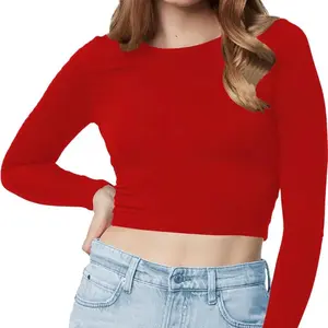 Women's Cotton Stretchable Boat Neck Long Sleeve Saree Blouse - Clothing, Womenswear