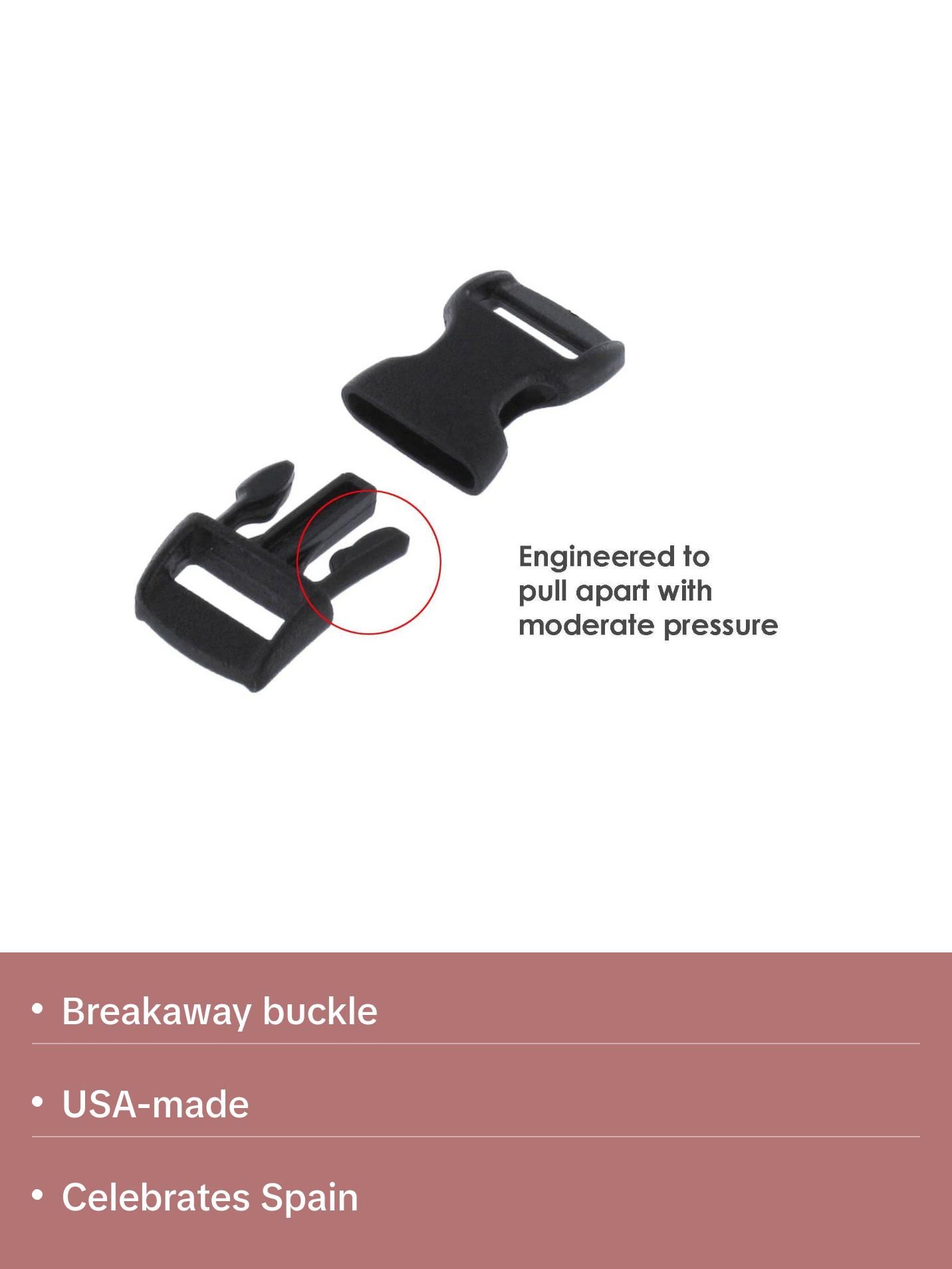 Cat Collar with Spain Flag | Great For National Holidays, Festivals, Parades, Sporting Events, Pride Events