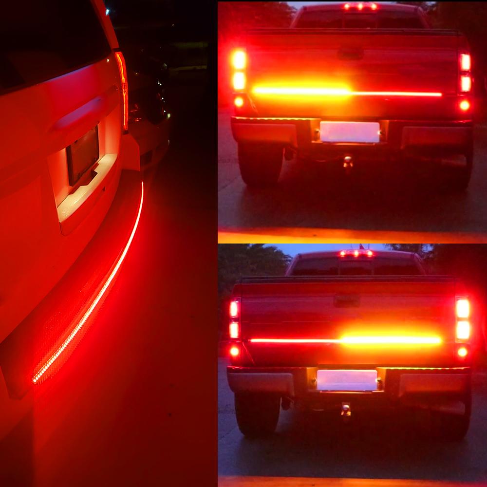 AUXITO 48"/60" LED Strip Tailgate Light Bar Reverse Brake Signal For Chevy Ford Dodge GMC Truck