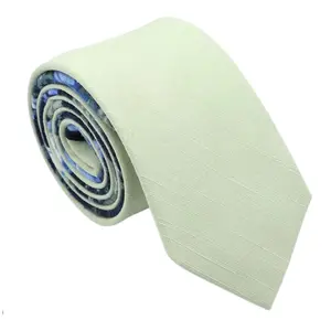 TIE MOOD Lime Green Solid Front & Blue Floral Necktie for Men | Green Weddings | Groom Groomsman Tie