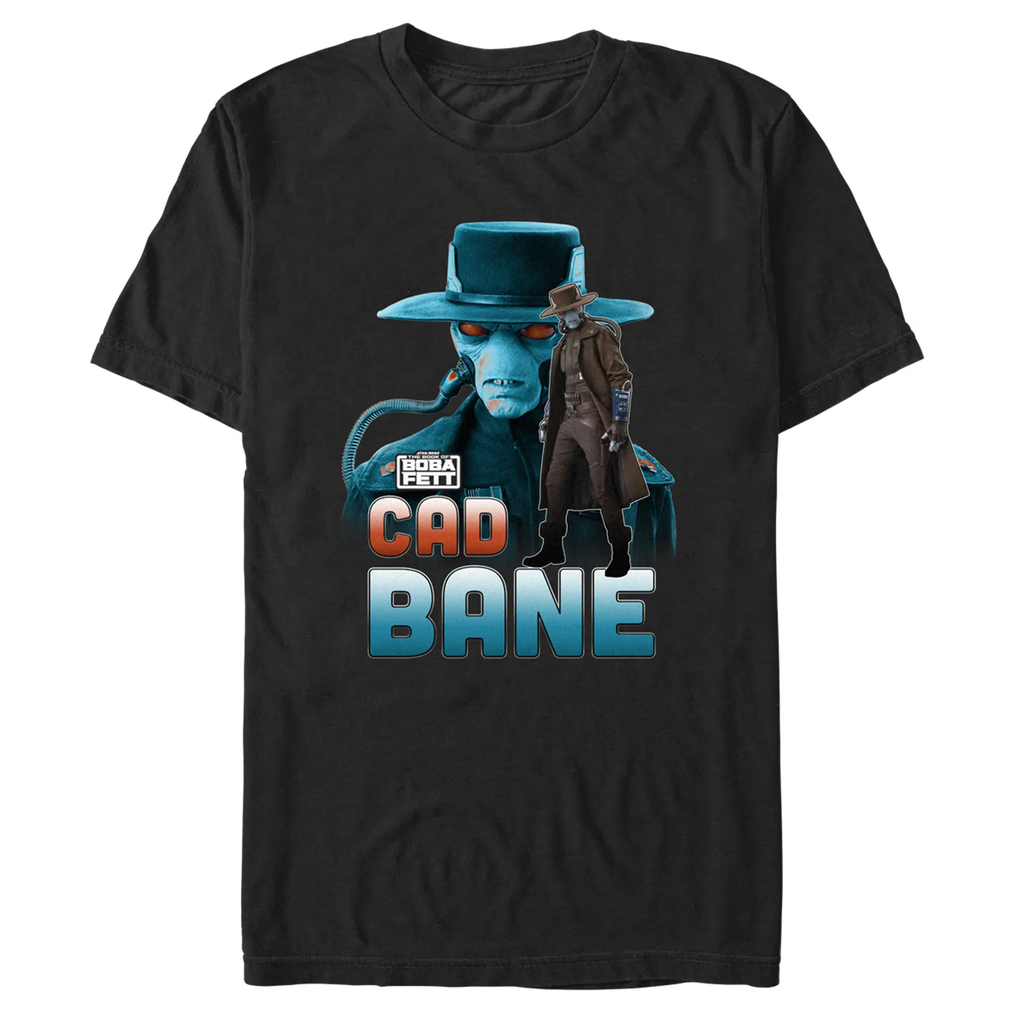 Men's Short-Sleeve Round Neck Stylish Casual Menswear T-Shirt - Star Wars: The Book of Boba Fett Cad Bane Mercenary Bounty Hunter Graphic Tee, Shortsleeve, Character-Themed Graphic Men's Short-Sleeve T-Shirts