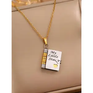 My Little Star Book Necklace for Daughter/Son, Birthday Gift, Graduation Gift, Jewelry of Love