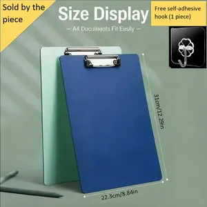 2mm Thick Office A4 Folder, Writing Board, Reinforced Document Holder, Meeting Notes Organizer, Archival File Case, Office Supplies