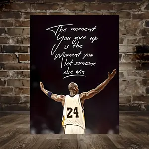Inspirational Basketball Action Canvas Art Poster, 12x16" - Frameless, Waterproof Wall Decor for Living Room, Bedroom, Office, Bar - Unique Creative Gift Idea, Perfect for Room Decor