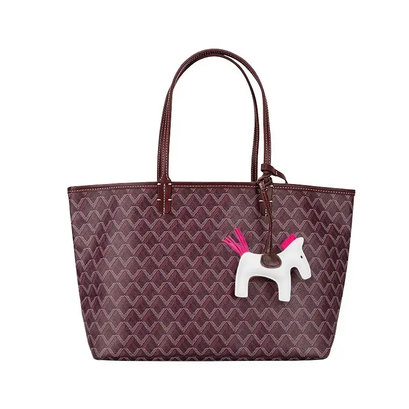 GY Tote Bag A+++++  Shoulder Bag  Large-Capacity Shoulder Bag  Double-Sided Leather Tote Bag  Quilted Wallet