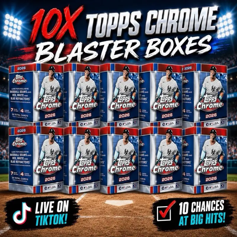 Baseball Card Break #35:10x 2026 Topps Chrome Blaster Box Break