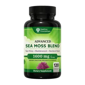 Advanced Sea Moss Blend - Irish Sea Moss, Bladderwrack, and Burdock Root
