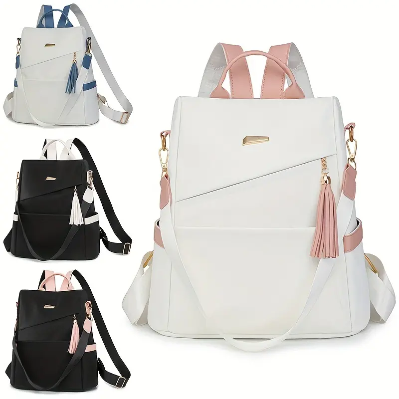 Women's Anti-Theft Soft Leather Backpack: 2-in-1 Large Capacity Travel & Commuter Bag