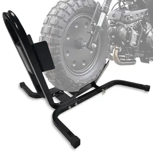 Heavy-Duty Motorcycle Wheel Chock – Adjustable 16-21" Tire Holder, 1500 lbs Capacity Front Stand – Secure Transport & Storage for Garage, Workshop, Trailers – Sturdy & Easy to Use – Keep Your Bike Stable!
