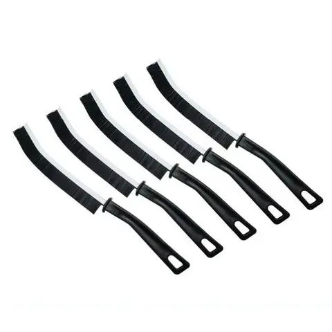 Crevice Cleaning Brush, 5 Counts Multifunctional Drain Cleaning Tool Hard Bristle Gap Brush, Household Kitchen Tiles Window Crevice Cleaning Tool, Hand Tools
