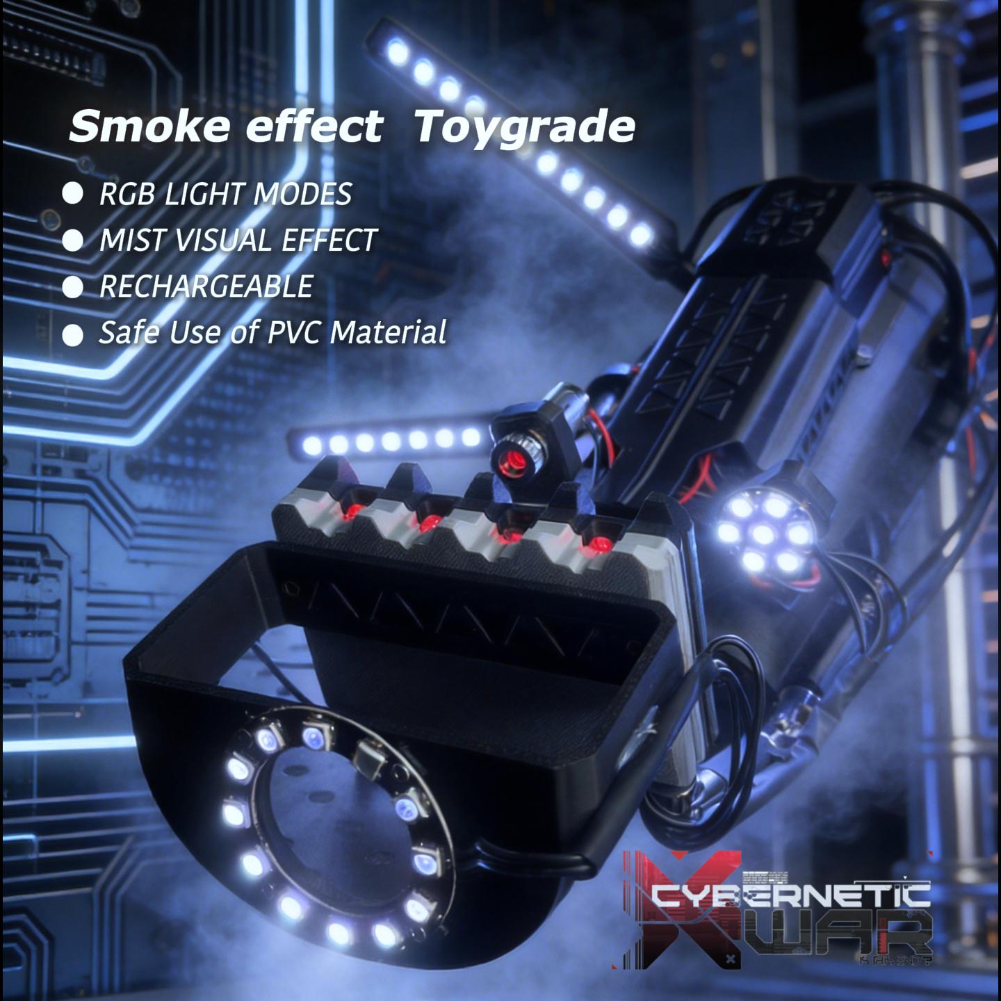 Dimensions Toys Cyberpunk-inspired LED Genos Cyber mechanical arm, 11.8 inches.Handmade cosplay anime toys, home décor, and stress-relieving toys are suitable for anime lovers and festive partiesCreative toys available in the US.