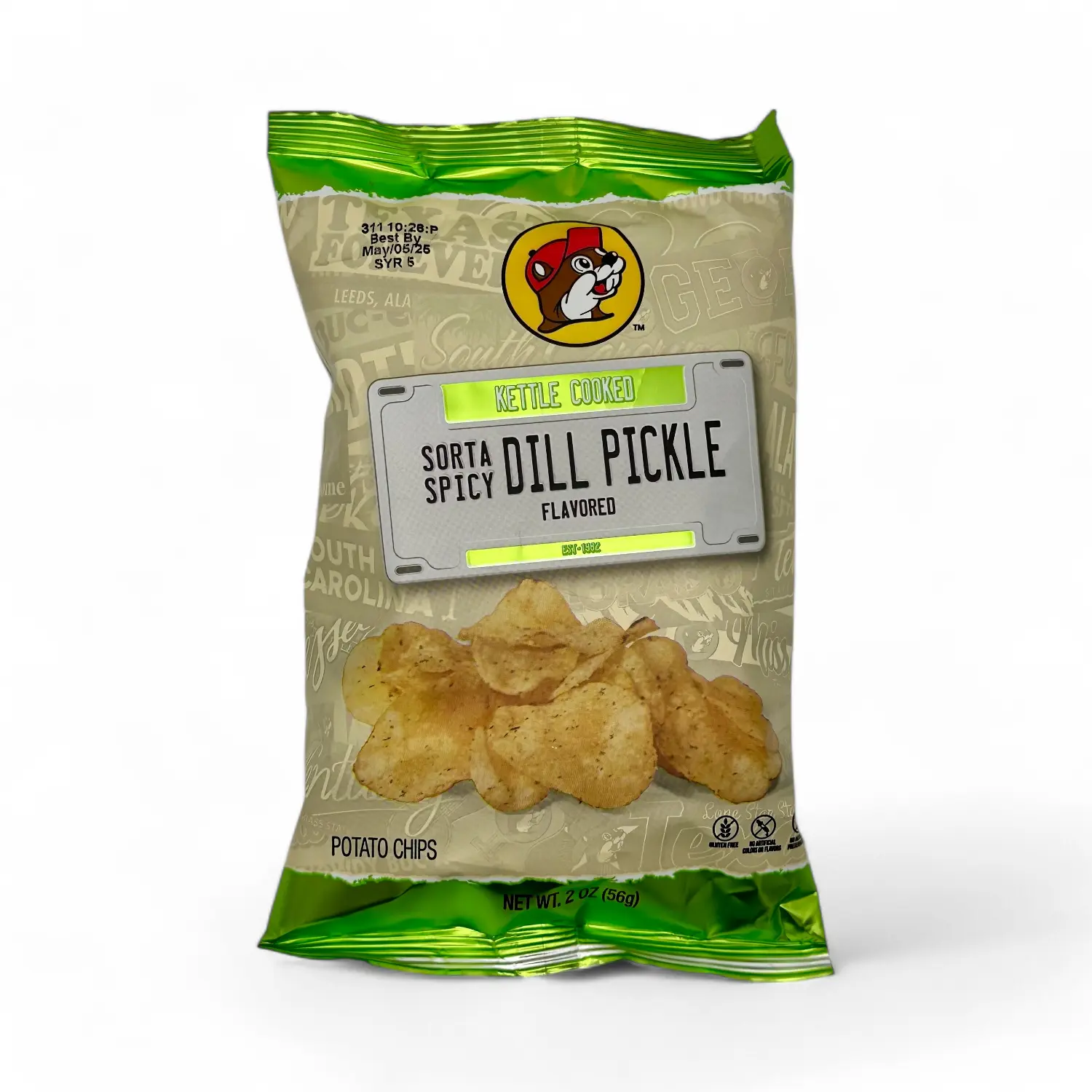 Kettle Cooked Sorta Spicy Dill Pickle Chips Snack Natural Kettle Cooked Sorta Spicy Dill Pickle Chips Snack Natural