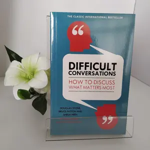 Difficult Conversations Book by Douglas Stone, High Difficulty Communication Guide, Essential Reading for Effective Interpersonal Skills