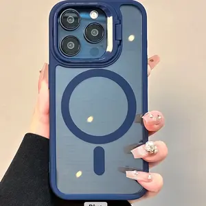 Clear Acrylic Phone Case for iPhone 15Pro Max with Magnetic Protection and Mobile Cover Funda Tic - Cellphone, Smartphone Protective Casing Protector Screen Protector Shockproof