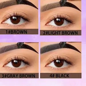 Dark Brown Eyebrow Tint Kit Waterproof Smudge Proof Vegan Gentle For Beginners DIY Lamination Valentine Gift For Women