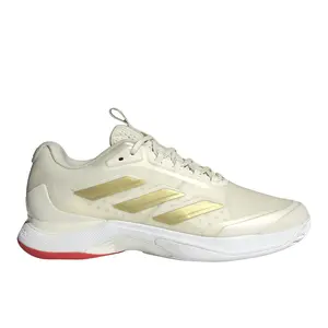 adidas Womens Avacourt 2 Tennis Sneakers Shoes - Gold, Off White