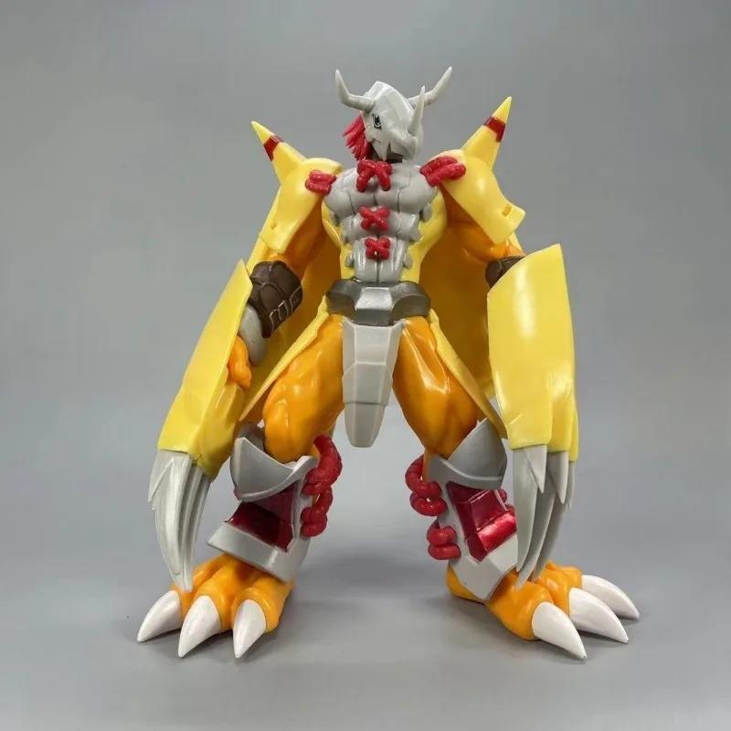 19cm PVC Black War Greymon Action Figure, Digimon Adventure Anime Model Toy for Boys, Action Figures