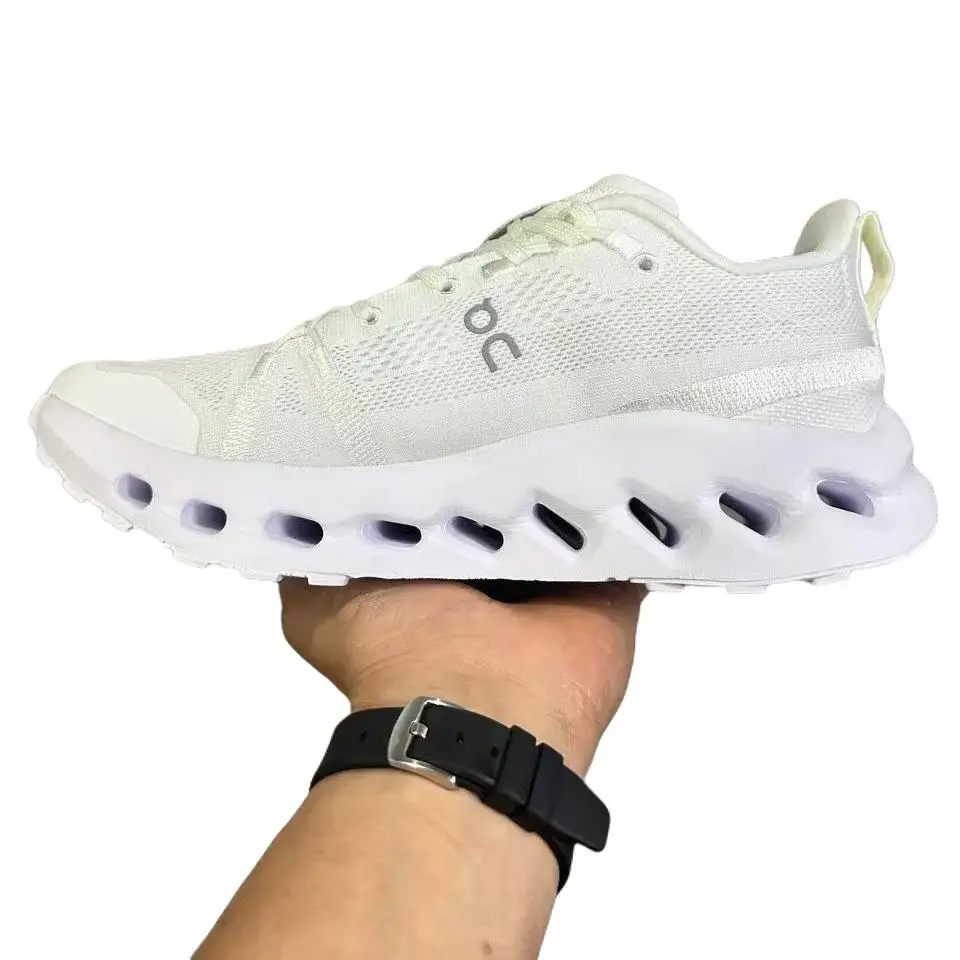 Futuristic Chunky Sneakers - Unique Hollow Sole & Breathable Knit for Streetwear