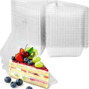 30/50-Pack Thickened Cake & Pie Boxes 🥧 Disposable Individually Wrapped Takeout Containers for Cheesecakes, Perfect for Bakeries & Coffee Shops