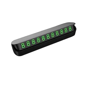 Temporary Parking Permit Holder Car Card with Phone Number Socket, Automotive Accessories, Safety-Powered Design, Ideal for Temporary Use
