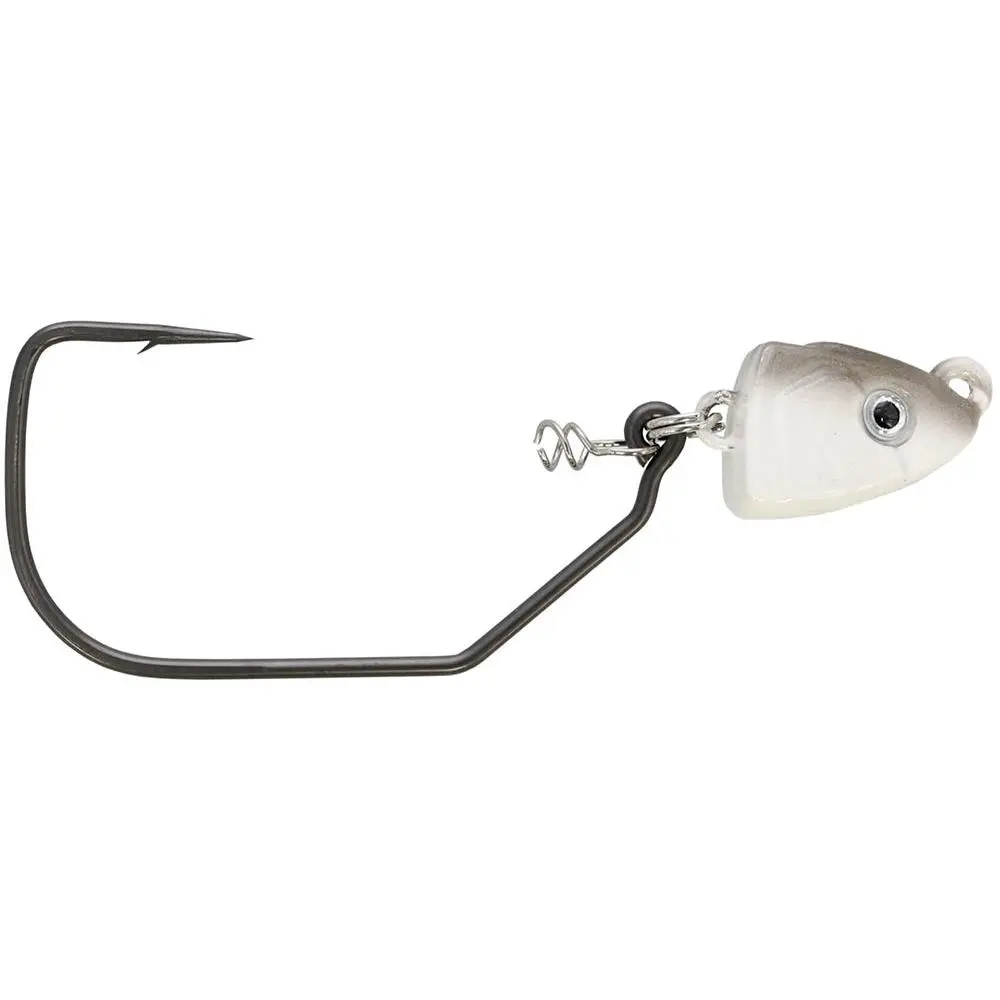 Sweeper Swing Head Jighead, 2-Pack Heavy-Duty Saltwater Fishing Lures with Screw Lock Bait Keeper and Strong Hook for Inshore Fishing
