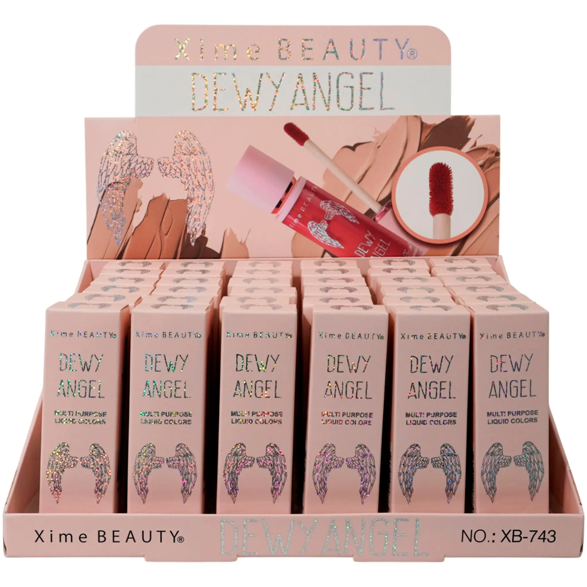 Rubor Dewy Angel - Iluminador Xime Beauty - Venta al por Mayor Display 36 Unidades (XB-743)