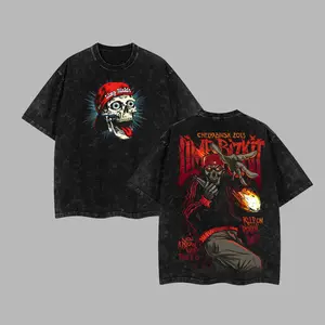 [$$$ROCKLIFE] Limp Rock Band Bizkit Music Retro Unisex Acid Washed Hoodie T-Shirt – Acid Washed Heavyweight Cotton, Classic Alternative metal Hoodie T-Shirt , Alternative Streetwear Essential for Rock Lovers, Christmas Gift