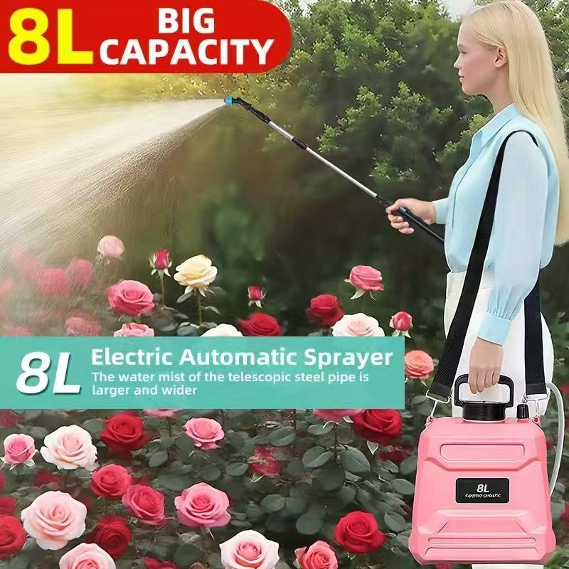 3 Gallon, Upgrade Powerful Electric Sprayer with 34Mist Nozzles,Battery Powered Garden Sprayer Ret