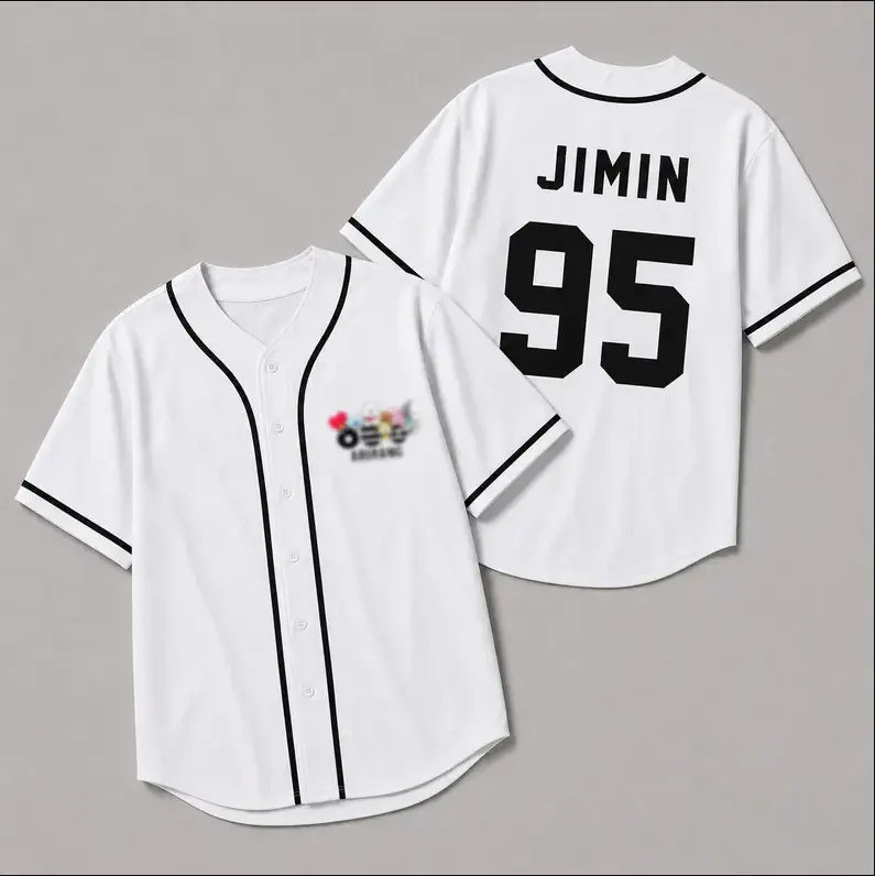 Custom K-POP Baseball Jersey, Personalized Name Number Concert Shirt, 2026 World Tour Concert Jersey Shirt for Fans Gift
