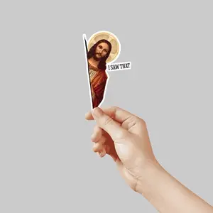 Jesus “I Saw That” Stickers Decorative Decor