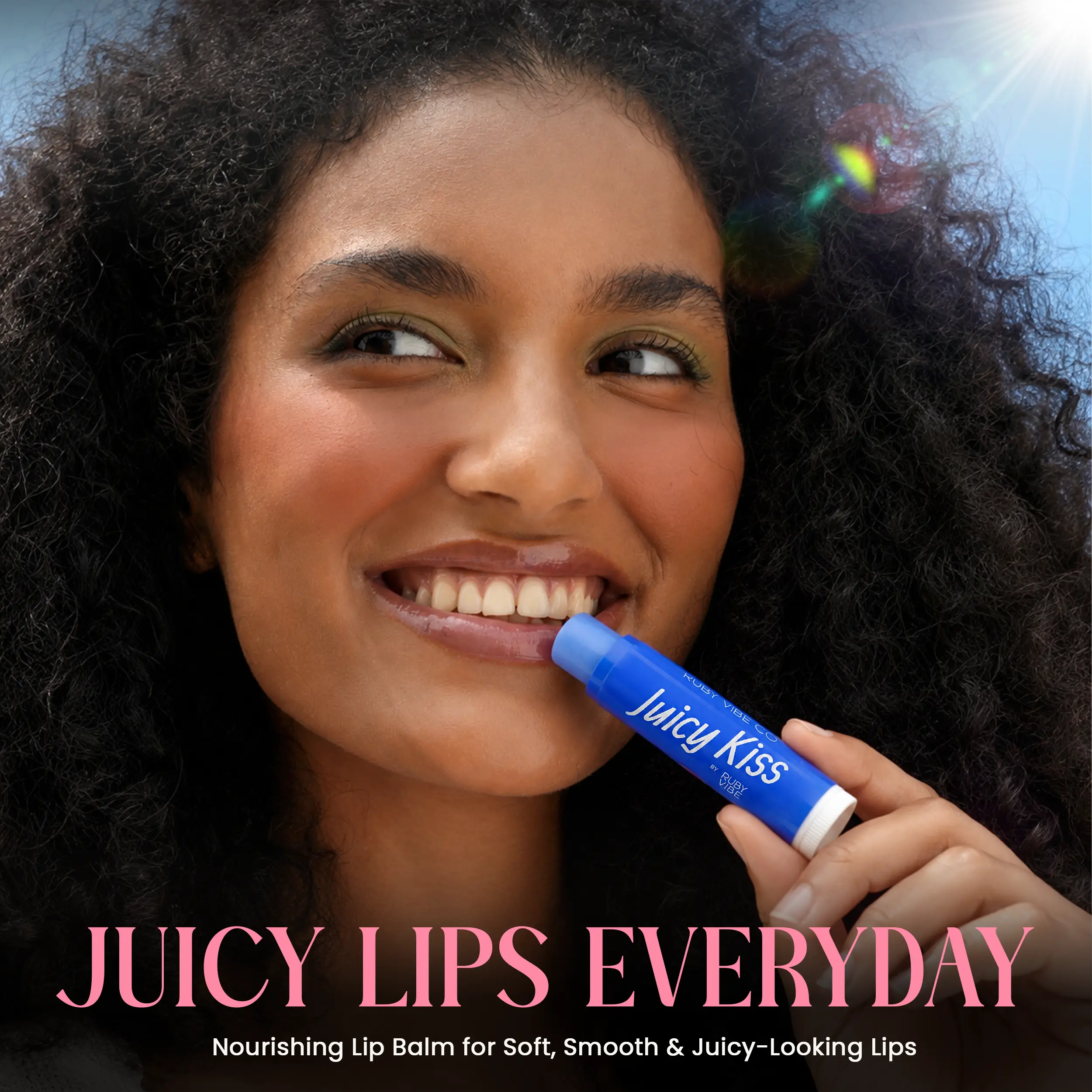 Juicy Crew LipBalm - Single (1 pc), Hydrating Lip Balm with Sweet Almond Oil, Jojoba Oil & Cocoa Butter, Moisturizing Lip Balm, Mini Chapstick, 3 Fruit Scents