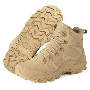 Ubetif Men's waterproof hiking boots, anti slip and breathable outdoor lightweight work boots Trekking Camping Shoes, botas para hombres