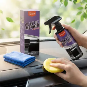 Car Plastic Care Spray Interior Shine Restorer Scratch Protection Protective Coating Quick Effect Restore Like New Dashboard Care For Car Interior